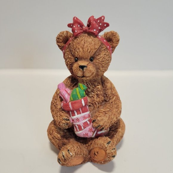 Vintage Teddy Bear Figurines Set of 4 Each about 3" - Picture 6 of 13